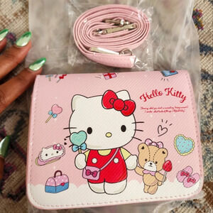 NWT Helly Kitty Graphic Pink Crossbody Bag